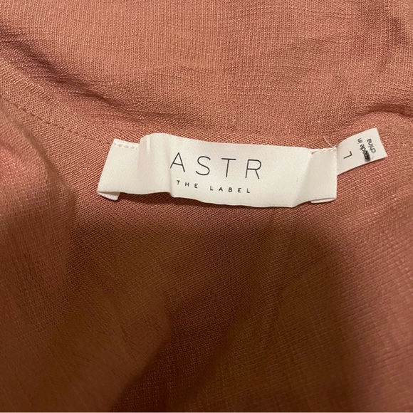 ASTR the label pink one shoulder tie sash blouse - Picture 7 of 8